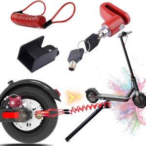 Schloss für e Scooter, Roller Scheibenbremse Schloss